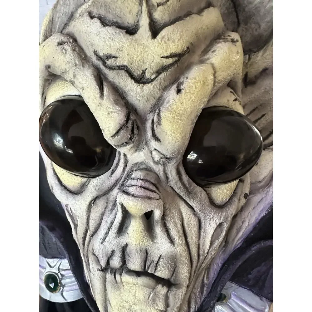 Easter Unlimited Alien Halloween Costume Mask with attached Cape